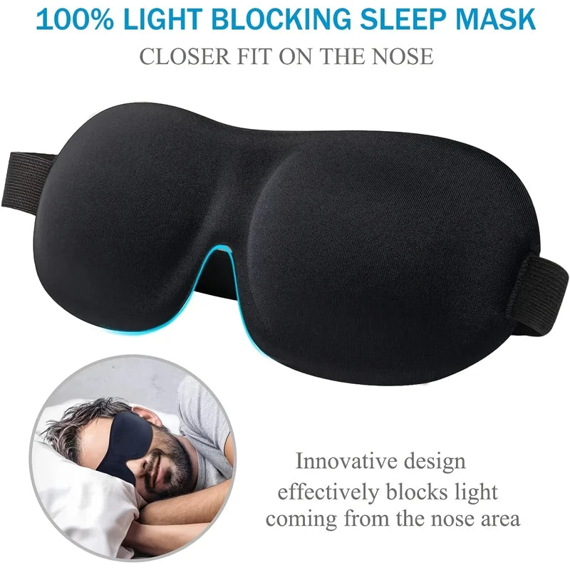 3D Contoured Blackout Sleep Eye Mask