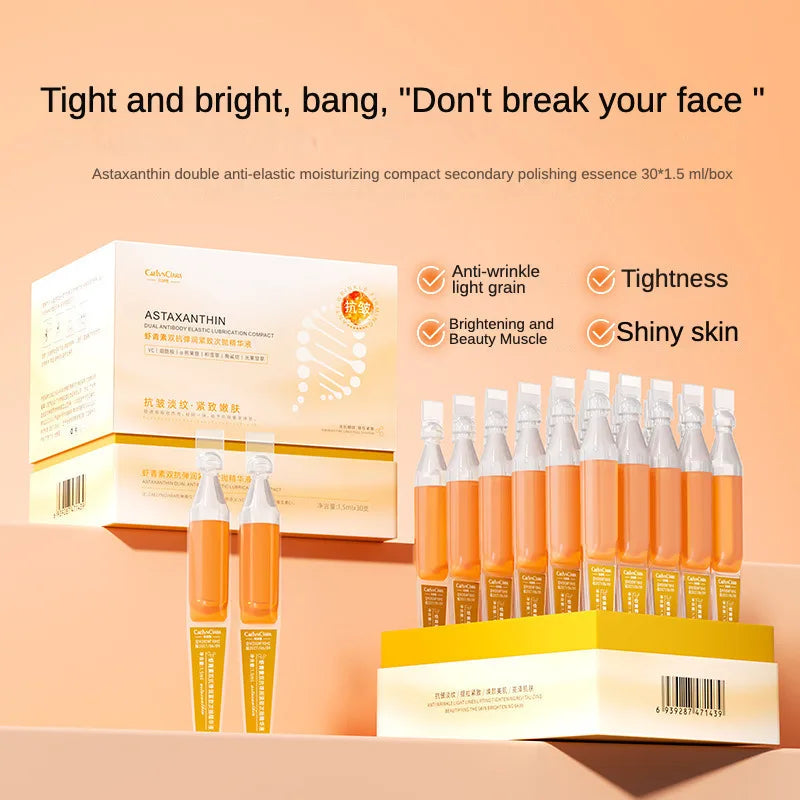 Astaxanthin Anti-Aging Face Serum Ampoules (30 Pack)
