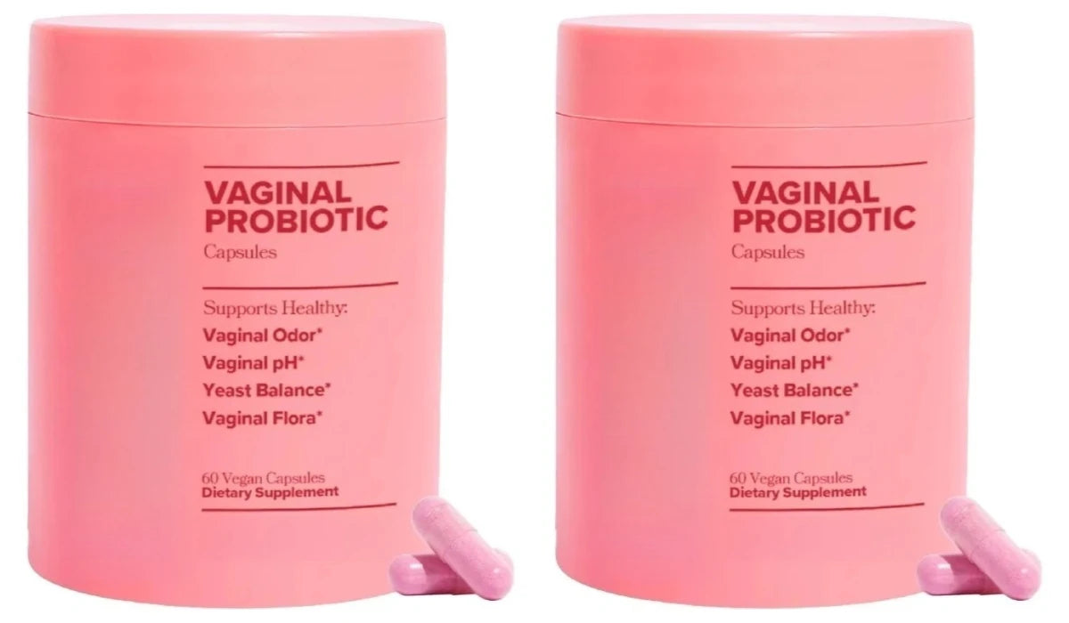 Women's Probiotic Capsules 60 Count Nutrition Supplement with Lactobacillus & Prebiotics Promote Gut Wellness and PH Balance