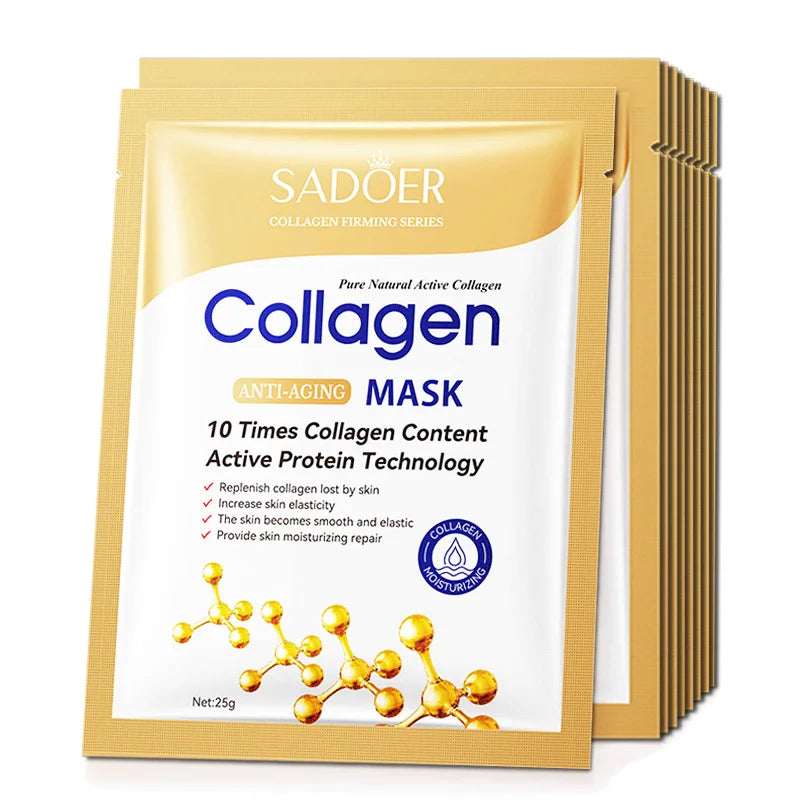 Collagen Anti-Aging Face Sheet Masks (10 Pack)