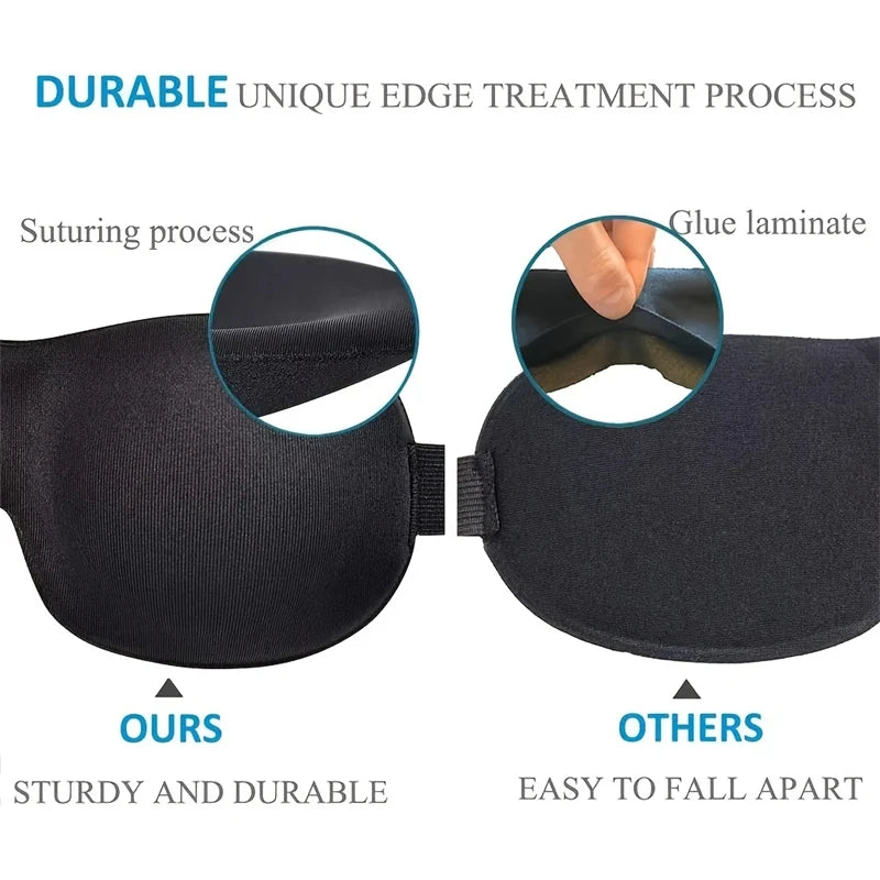 3D Contoured Blackout Sleep Eye Mask