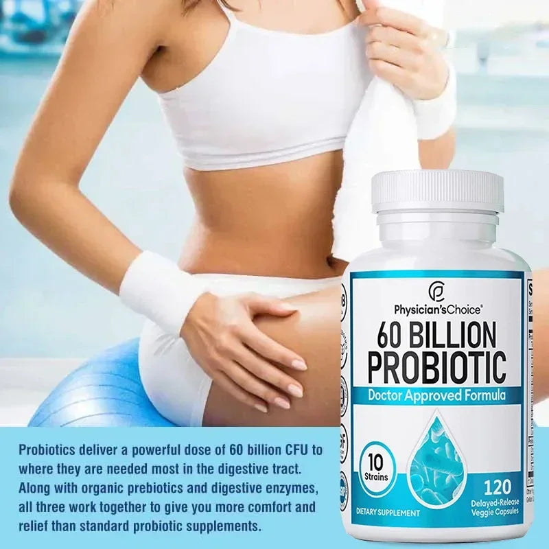 60 Billion CFU Probiotic for Gut & Immune Health