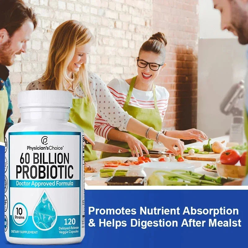 60 Billion CFU Probiotic for Gut & Immune Health