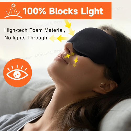 3D Blackout Sleep Mask for Travel & Yoga