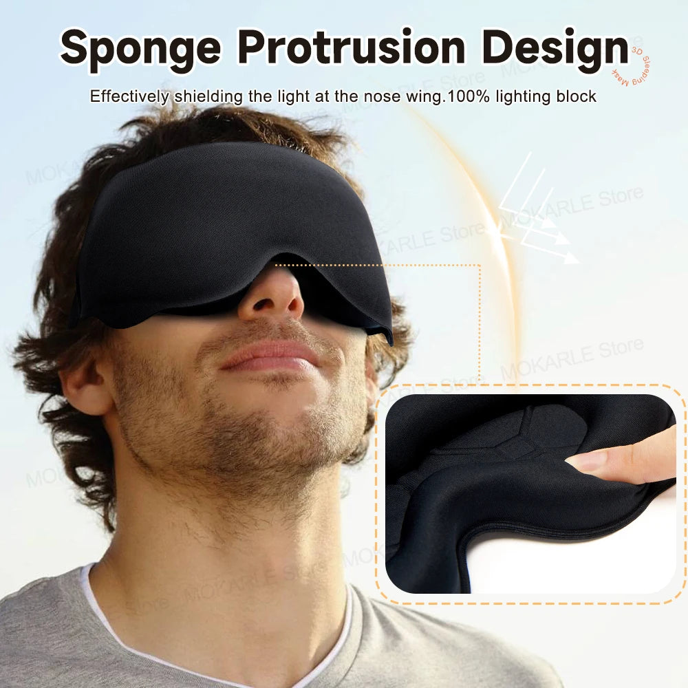 3D Blackout Sleep Mask for Travel & Yoga
