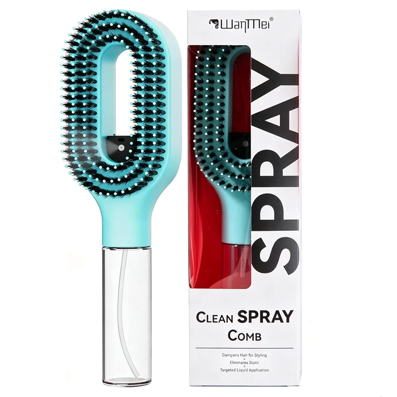 Anti-Static Detangling Water Spray Hair Brush