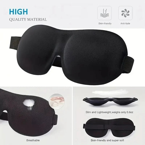 3D Contoured Blackout Sleep Eye Mask