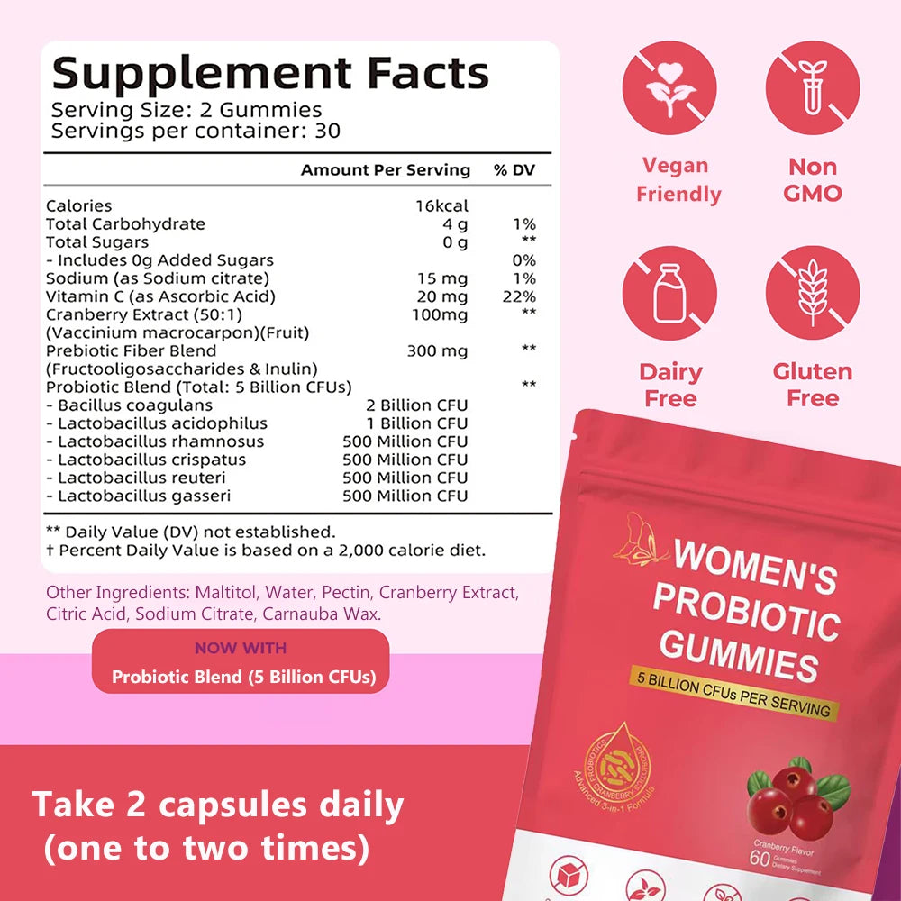Women's Probiotic Gummies – Vegan & Gluten-Free