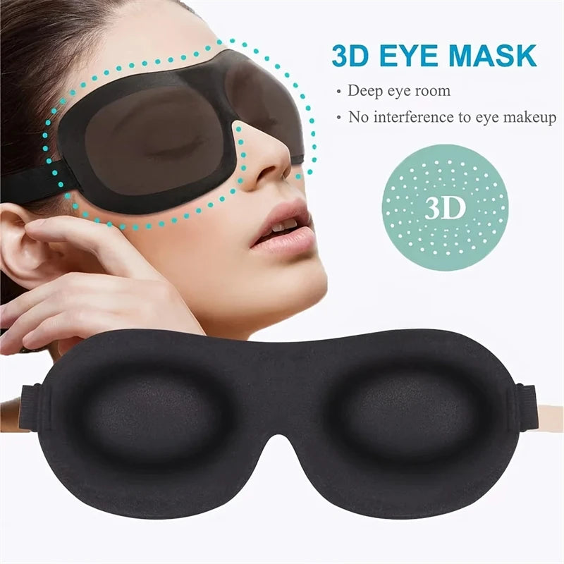 3D Contoured Blackout Sleep Eye Mask
