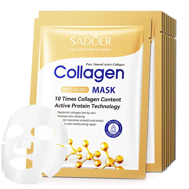 Collagen Anti-Aging Face Sheet Masks (10 Pack)