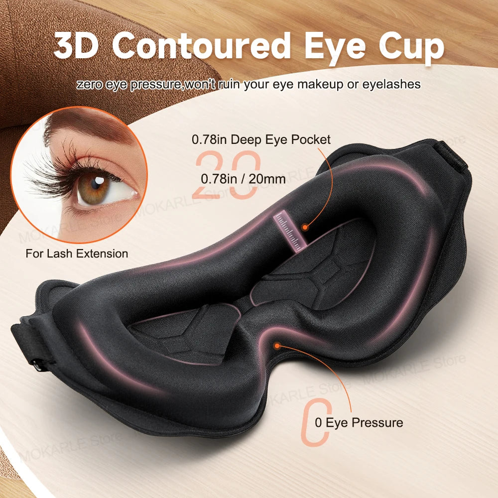 3D Blackout Sleep Mask for Travel & Yoga