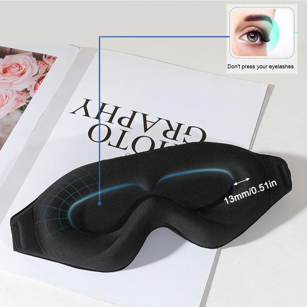Lash-Friendly 3D Deep Contoured Sleep Mask
