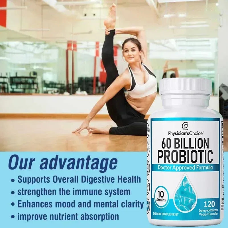 60 Billion CFU Probiotic for Gut & Immune Health