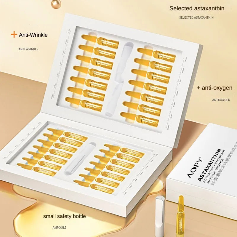 Astaxanthin Anti-Aging Face Serum Ampoules (28 Pack)