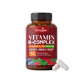 B Complex Vitamins Supplement with Biotin B12 Folate Blueberry Astragalus Herbal Blend for Daily Energy Wellness Support 60 Ct